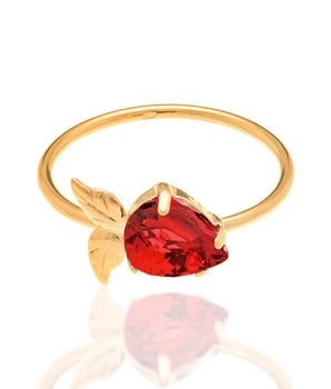 GOLD RING WITH CRISTAL