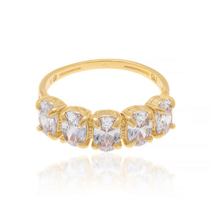 GOLD RING WITH ZIRCONIA