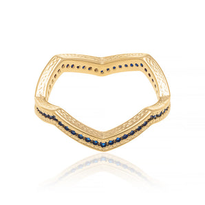 GOLD RING WITH ZIRCONIA