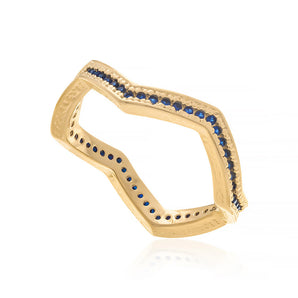 GOLD RING WITH ZIRCONIA