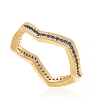 GOLD RING WITH ZIRCONIA