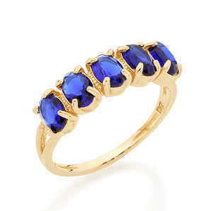 GOLD RING WITH CRYSTAL