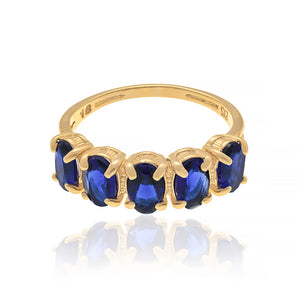 GOLD RING WITH CRYSTAL