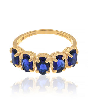 GOLD RING WITH CRYSTAL