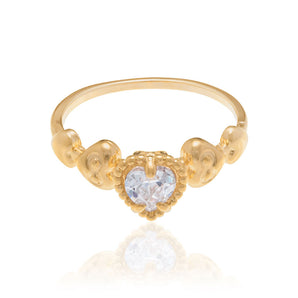 GOLD RING WITH ZIRCONIA