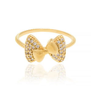 GOLD RING WITH ZIRCONIA