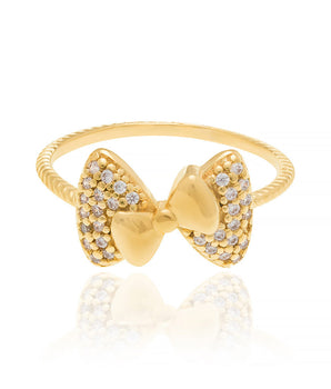 GOLD RING WITH ZIRCONIA