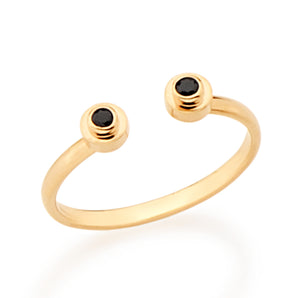 GOLD RING WITH ZIRCONIA