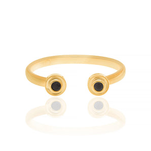 GOLD RING WITH ZIRCONIA