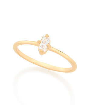 GOLD KID'S RING WITH ZIRCONIA