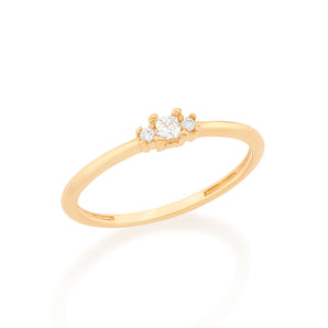 GOLD KID'S RING WITH ZIRCONIA