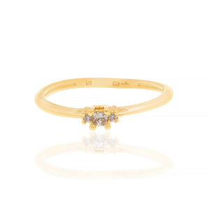 GOLD KID'S RING WITH ZIRCONIA