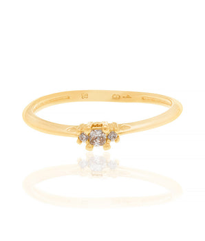 GOLD KID'S RING WITH ZIRCONIA