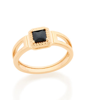 GOLD KID'S RING WITH ZIRCONIA