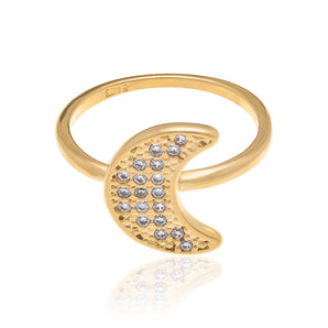 GOLD RING WITH ZIRCONIA