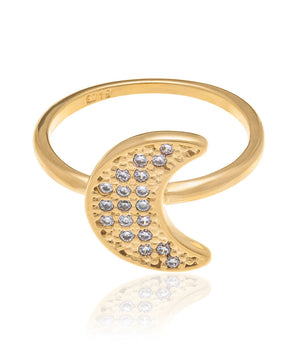 GOLD RING WITH ZIRCONIA