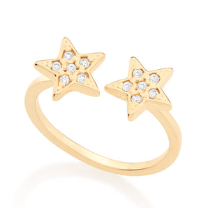 GOLD RING WITH ZIRCONIA