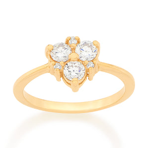 GOLD RING WITH ZIRCONIA