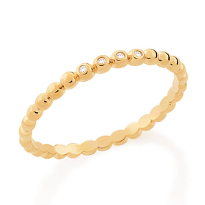 GOLD RING WITH ZIRCONIA