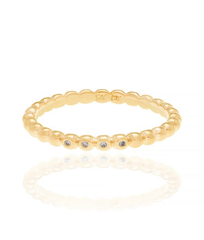 GOLD RING WITH ZIRCONIA