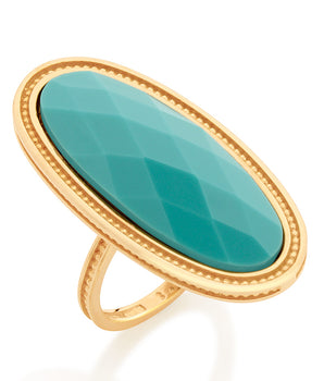 GOLD RING WITH CRYSTAL