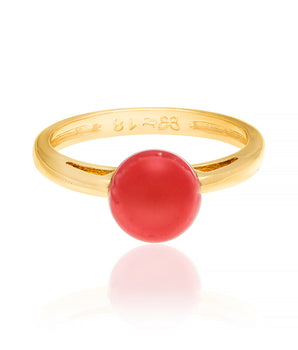 GOLD RING WITH PEARL