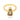 GOLD RING WITH CRYSTAL AND ZIRCONIA