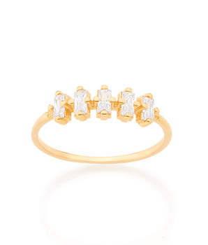 GOLD RING WITH ZIRCONIA