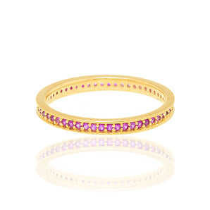 GOLD RING WITH ZIRCONIA