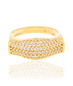 GOLD RING WITH ZIRCONIA