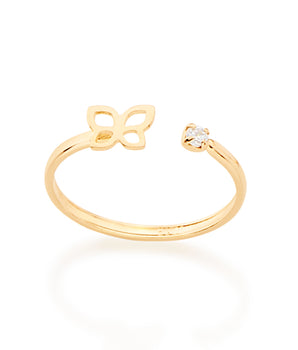 GOLD KID'S RING WITH ZIRCONIA