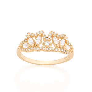 GOLD RING WITH ZIRCONIA