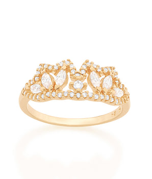 GOLD RING WITH ZIRCONIA