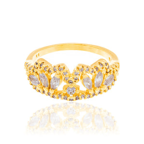 GOLD RING WITH ZIRCONIA