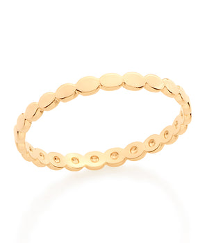 GOLD SPHERES SKINNY RING