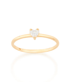 GOLD SMALL HEART RING