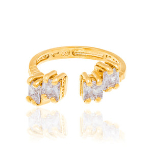 GOLD RING WITH ZIRCONIA