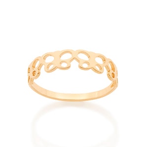 GOLD FOUR BUTTERFLIES RING