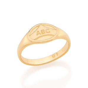 GOLD KID'S ABC RING