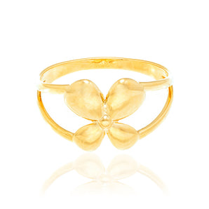 GOLD MISS VIOLET BUTTERFLY RING