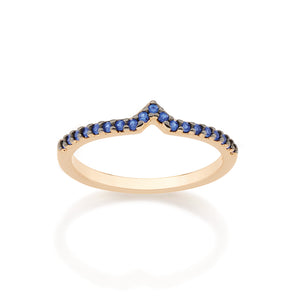 GOLD RING WITH ZIRCONIA