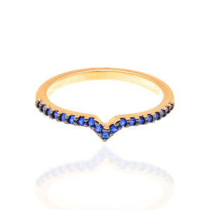 GOLD RING WITH ZIRCONIA
