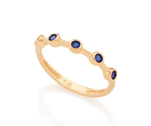 GOLD RING WITH ZIRCONIA
