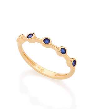 GOLD RING WITH ZIRCONIA