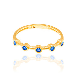 GOLD RING WITH ZIRCONIA