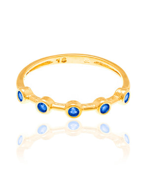 GOLD RING WITH ZIRCONIA