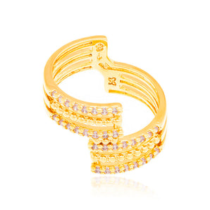 GOLD RING WITH ZIRCONIA