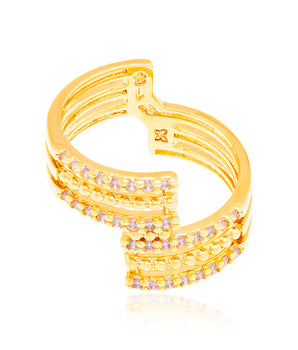 GOLD RING WITH ZIRCONIA