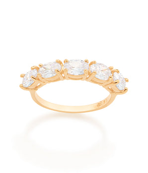 GOLD RING WITH ZIRCONIA