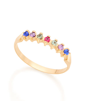 GOLD RING WITH ZIRCONIA